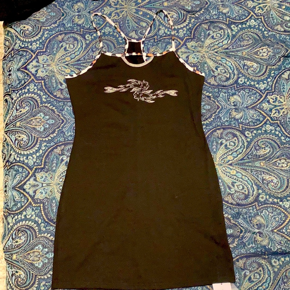 Yin and Yang Black Dress